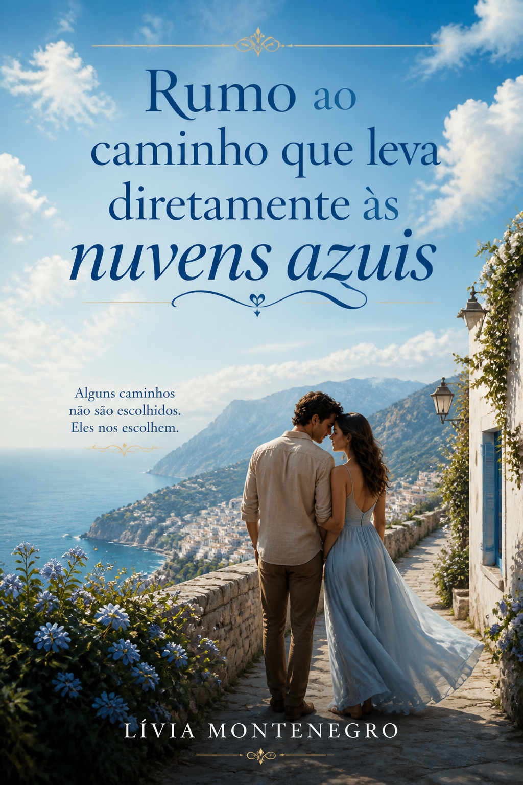Rumo ao caminho que leva diretamente às nuvens azuis